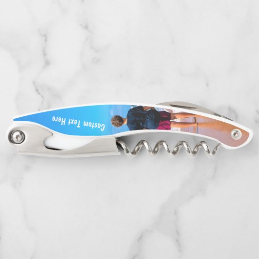 写真カスタムウェイターのコルク栓抜き文字 ソムリエナイフ (正面)