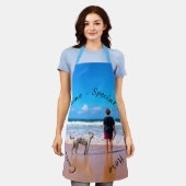 写真カスタムエプロン(文字名) エプロン (着用した状態)