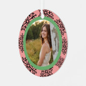 写真カスタムオーナメント雪 メタルオーナメント (正面左)