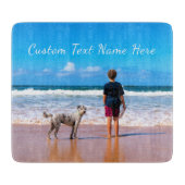 写真カスタムカットお気に入りのボードと文字 カッティングボード (正面)