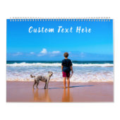 写真カスタムカレンダーのギフトあなたの写真と文字 カレンダー (カバー)