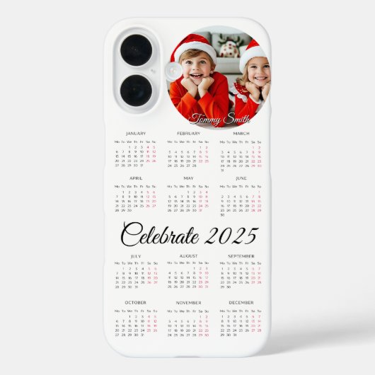 写真カスタムカレンダー2025 Case-Mate iPhoneケース (裏面)
