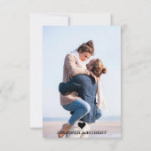 写真カスタムカード |愛のスクリプト独自の作成 サンキューカード (裏面)