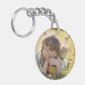 写真カスタムキッズペットドッグシンプルアクリルキーチェーン キーホルダー (正面左)