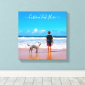 写真カスタムキャンバス印刷の写真と文字 キャンバスプリント (インサイチュ (ウッドフロア))