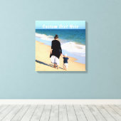 写真カスタムキャンバス印刷ギフト(文字名) キャンバスプリント (インサイチュ (ウッドフロア))