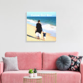 写真カスタムキャンバス印刷ギフト(文字名) キャンバスプリント (インサイチュ (リビング))