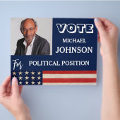 写真カスタムキャンペーン政治 チラシ (手)