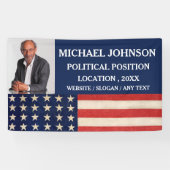 写真カスタムキャンペーン政治 横断幕 (横)