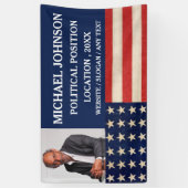 写真カスタムキャンペーン政治 横断幕 (縦)