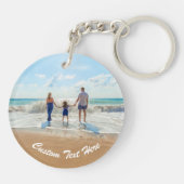 写真カスタムキーチェーンギフトと文字名 キーホルダー (裏面)