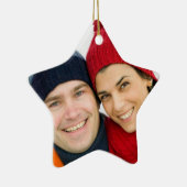 写真カスタムクリスマスオーナメント セラミックオーナメント (右)