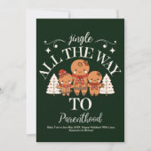 写真カスタムクリスマス妊娠の発表 シーズンカード (正面)