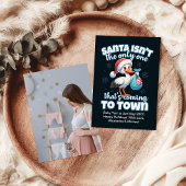 写真カスタムクリスマス妊娠の発表 シーズンカード