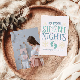 写真カスタムクリスマス妊娠の発表 シーズンカード