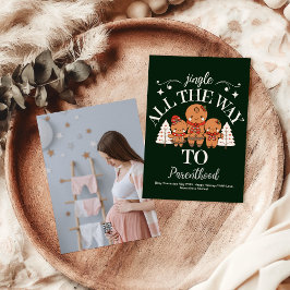 写真カスタムクリスマス妊娠の発表 シーズンカード