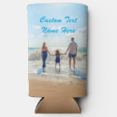 写真カスタムクーラーボックス写真と文字名 スリム缶クーラー (正面)