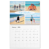 写真カスタムコラージュのカレンダーギフトと文字 カレンダー (2月 2026)