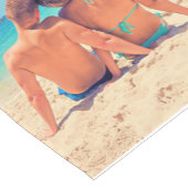 写真カスタムコラージュのテーブルランナーと文字 ショートテーブルランナー (コーナー)