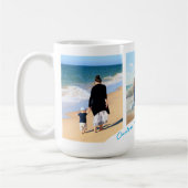 写真カスタムコラージュのマグカップと文字名 コーヒーマグカップ (左)