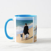 写真カスタムコラージュのマグギフトと文字 マグカップ (左)