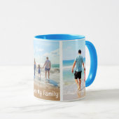 写真カスタムコラージュのマグギフトと文字 マグカップ (正面右)