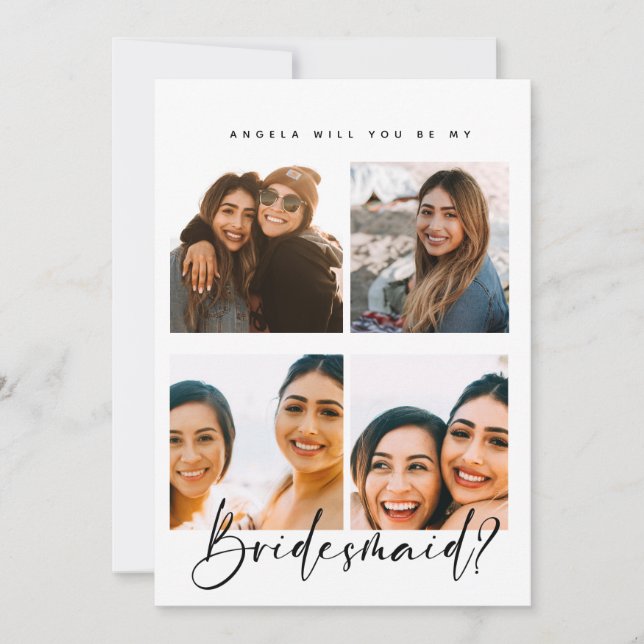 写真カスタムコラージュブライダル提案フラットカード (正面)