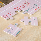 写真カスタムコラージュ愛ママ母の日ギフト ジグソーパズル (側面)