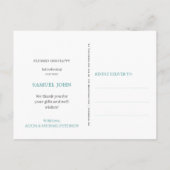 写真カスタムコラージュ歓迎新生児誕生 案内ポストカード (裏面)