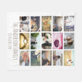 写真カスタムコラージュ フリースブランケット (正面(横))