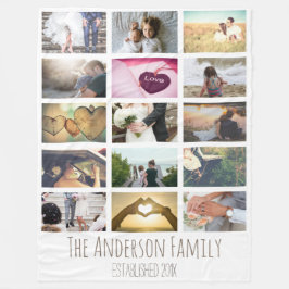 写真カスタムコラージュ フリースブランケット