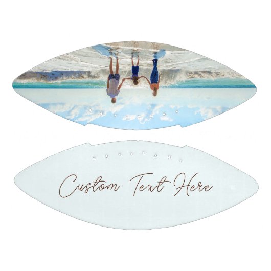 写真カスタムサッカーのギフトあなたの写真と文字 アメリカンフットボール (パネル)