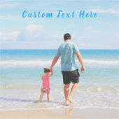 写真カスタムシール(文字付きパーソナライズされた) シール (正面)