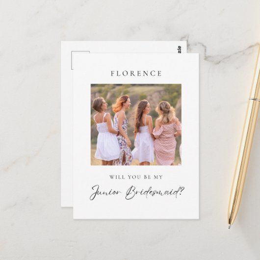 写真カスタムジュニアの花嫁の提案 ポストカード (正面/裏面インサイチュ)