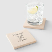 写真カスタムストーンコースター ストーンコースター (横)