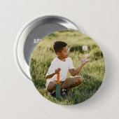 写真カスタムスポーツボタン/ピン 缶バッジ (正面&裏面)