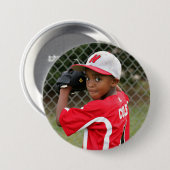 写真カスタムスポーツボタン/ピン 缶バッジ (正面&裏面)