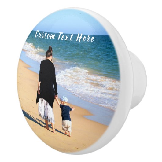 写真カスタムセラミックノブあなたの写真と文字 セラミックノブ (右)