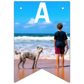 写真カスタムデザイン誕生日のバンティングフラグ バンティングフラッグ (第3の旗)