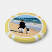 写真カスタムトランプのポーカーチップと文字 ポーカーチップ (シングル)