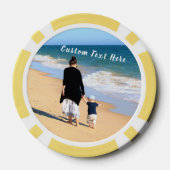 写真カスタムトランプのポーカーチップと文字 ポーカーチップ (裏面)