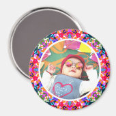 写真カスタムドパミンカラフルデコ大主義 マグネット (正面/裏面)