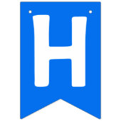 写真カスタムハッピーバースデーの折り畳みフラグ バンティングフラッグ (第2の旗)