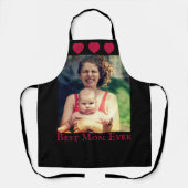 写真カスタムハート及び文字エプロン エプロン (正面)