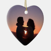 写真カスタムハート形 セラミックオーナメント (右)