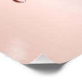 写真カスタムバラ金ゴールド友達の誕生日 ポスター (コーナー)