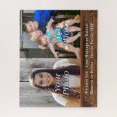 写真カスタムパズル500ピース、2写真、文字 ジグソーパズル (縦)