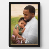 写真カスタムパパベビーラブパーソナライズ フォトプラーク (正面)