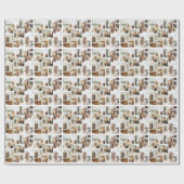 写真カスタムパーソナライズされた ラッピングペーパー (フラット)