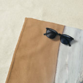 写真カスタムビーチタオルと文字 ビーチタオル (インサイチュ)